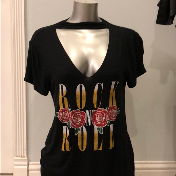 distressed rock t shirt dress